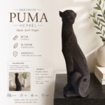 DEKORATİF PUMA HEYKEL